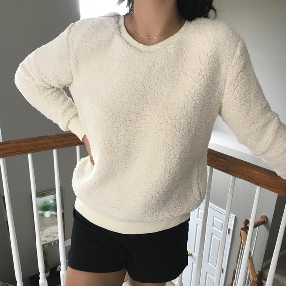 Fuzzy Crewneck Sweater - Picture 2 of 4